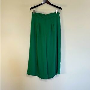 Liz Claiborne Green Cropped Wide Leg Pants